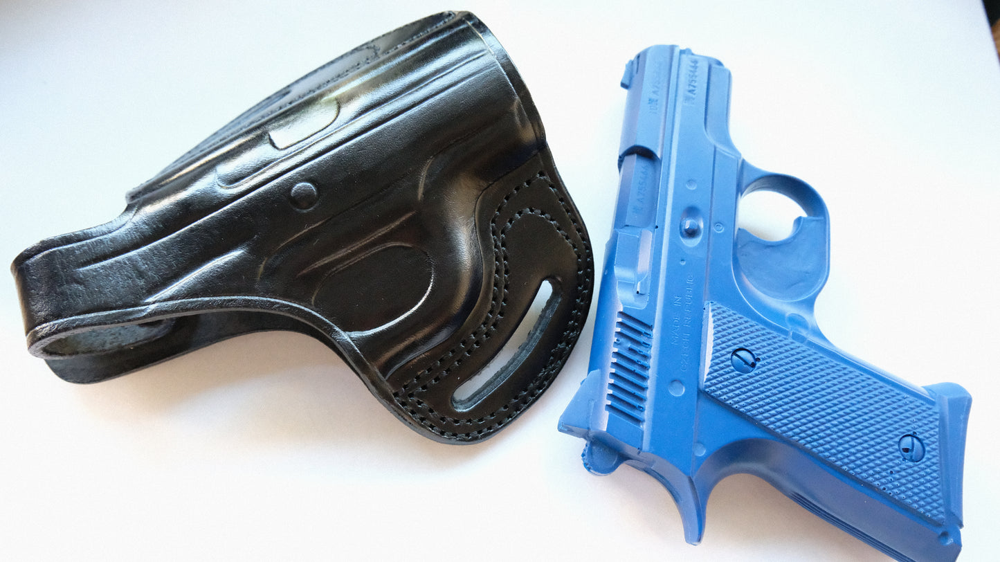 Cal38 Leather Belt OWB Holster For CZ 2075 Rami