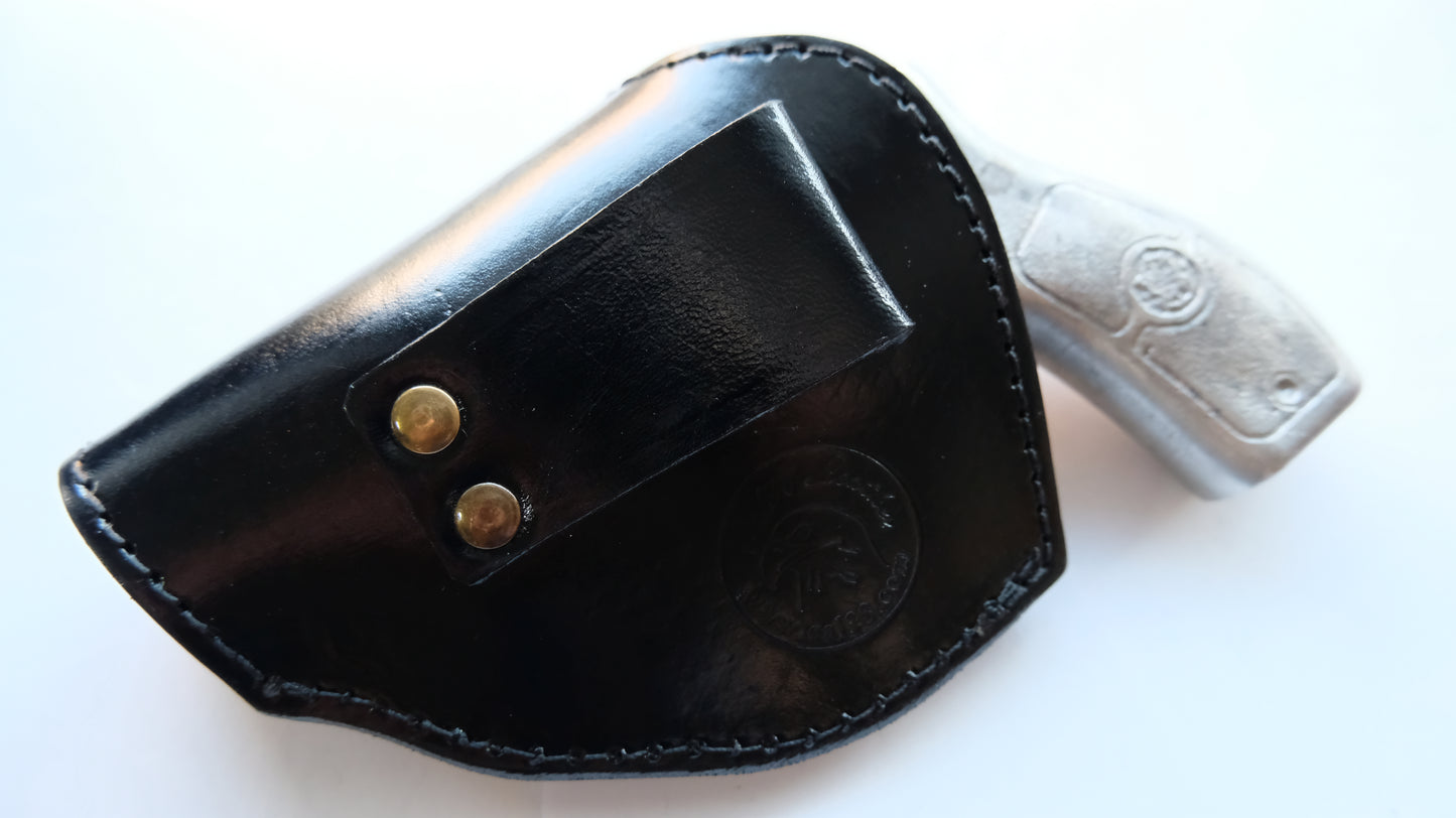 Handcrafted Leather Two Position Belt Open Top Holster for Colt 38 special Snub Nose