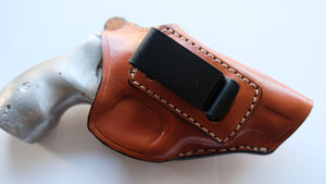 Leather IWB Holster For Smith and Wesson J Frame With Hammer 