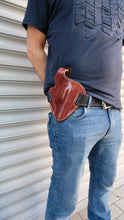 Load image into Gallery viewer, Leather Belt owb belt Holster For Taurus 605 357 Magnum 3 inch Barrel