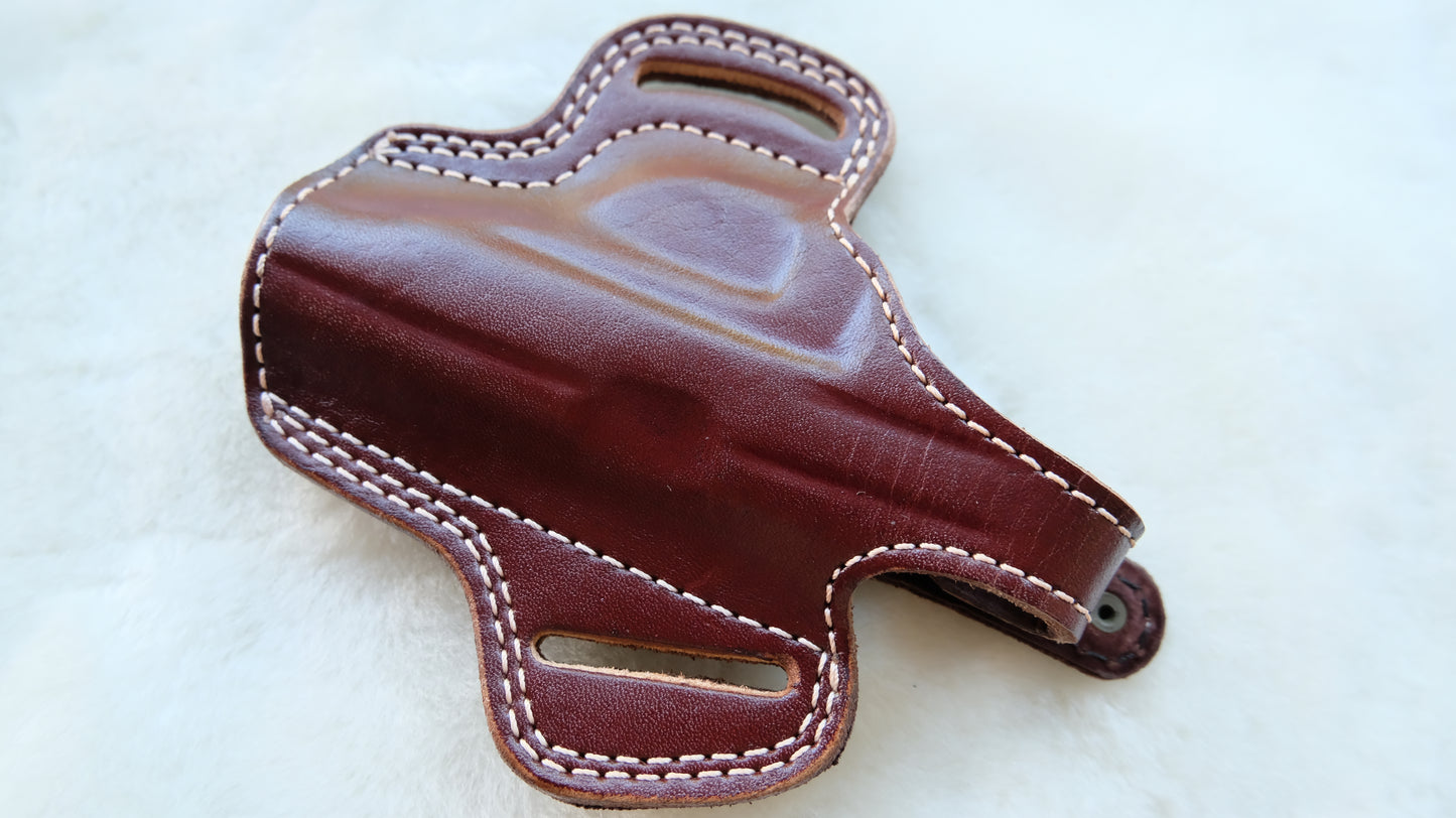 FN Model 1910 Short Barrel Leather Belt  OWB Holster 
