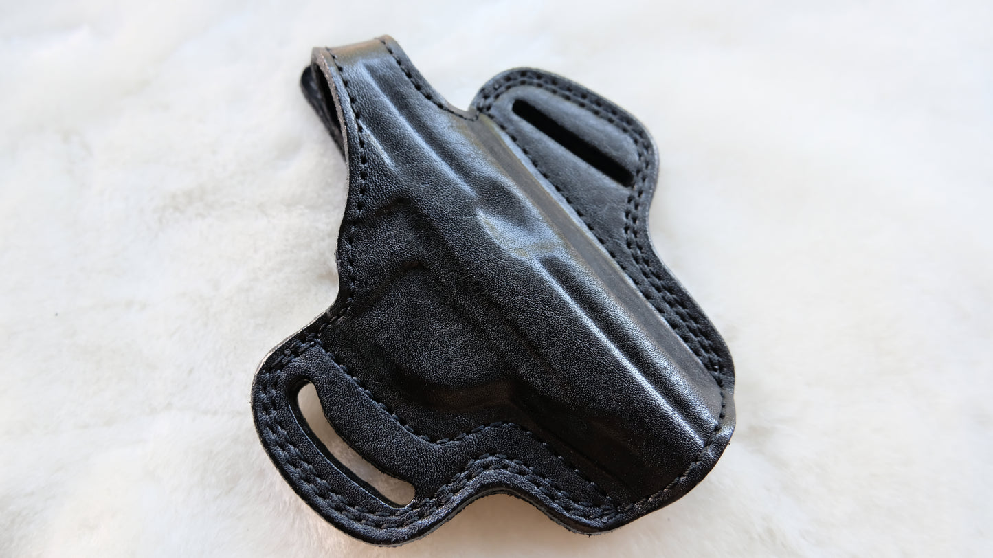 Cal38FN FN Model 1910 Short Barrel Leather Belt Custom Holster
