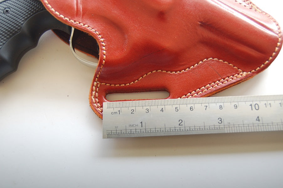 Cal38 | Leather Belt owb Holster Smith and Wesson K Frame 38 Special 