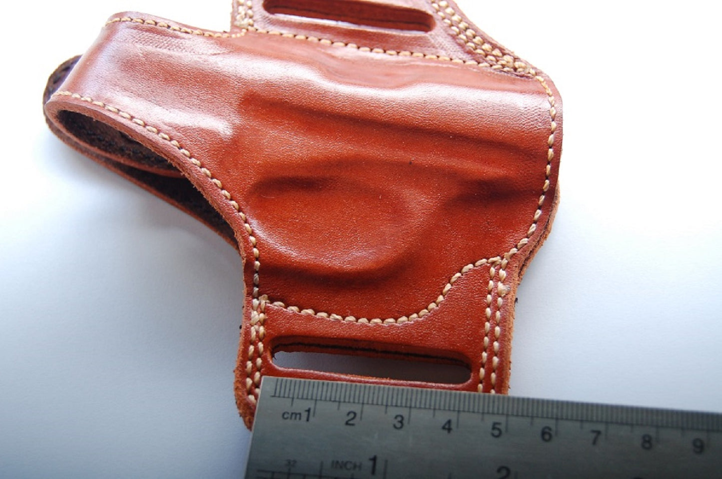 Cal38 | Leather Belt owb Holster Colt Mustang 380 Pocketlite
