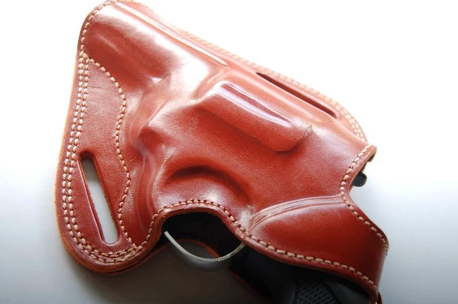 Cal38 | Leather Belt owb Holster For Taurus 38 special 3 barrel  