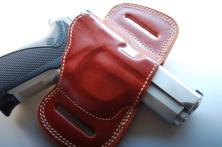 Leather Belt Slide Holster For Smith and Wesson 6906