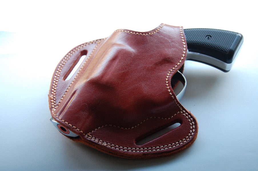 Handcrafted Leather Belt Holster for Taurus 38 special 2 inch Barrel