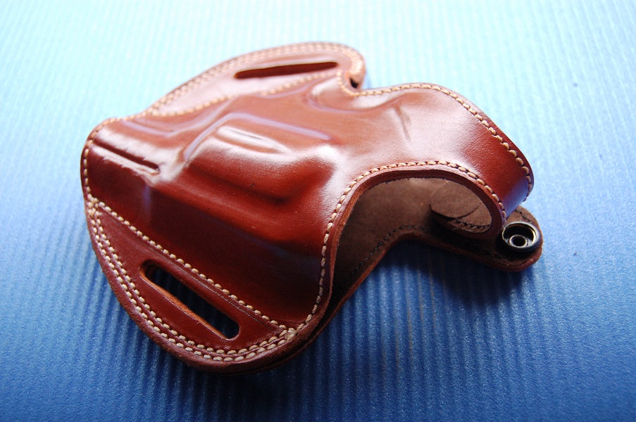 Handcrafted Leather Belt owb Holster For Taurus 605 357 Magnum Snub Nose Revolver