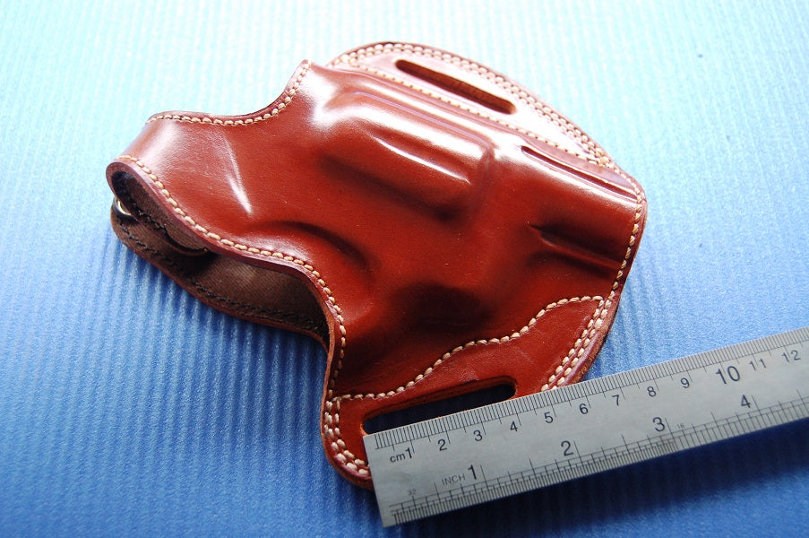Handcrafted Leather Belt owb Holster For Taurus 605 357 Magnum Snub Nose Revolver
