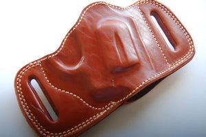Leather Belt Slide Holster For Ruger SP 101 357 Magnum Snub Nose