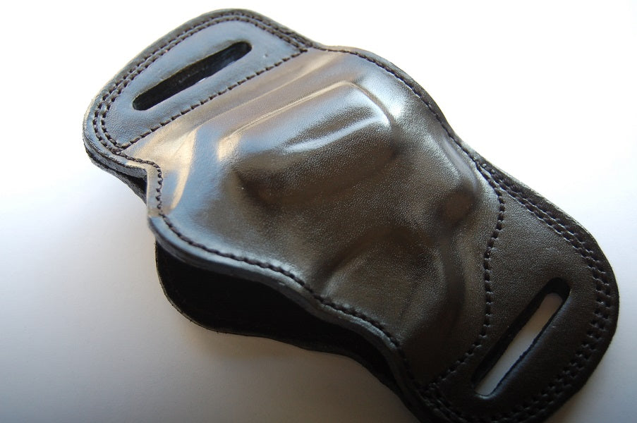 Leather Belt Slide Holster For Ruger SP 101 357 Magnum Snub Nose