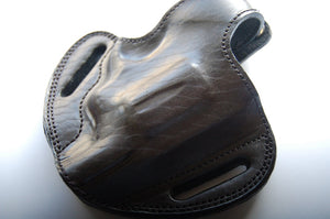 Handcrafted Leather Belt Holster for Ruger SP101 Standard .357 Magnum Revolver