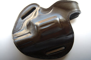 Handcrafted Leather Belt owb Holster for Smith and Wesson 686 Plus Barrel 2.5
