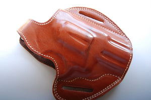 Handcrafted Leather Belt owb Holster for Smith and Wesson 686 Plus Barrel 2.5