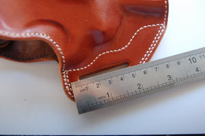 Handcrafted Leather Belt owb Holster for Smith and Wesson 686 Plus Barrel 2.5