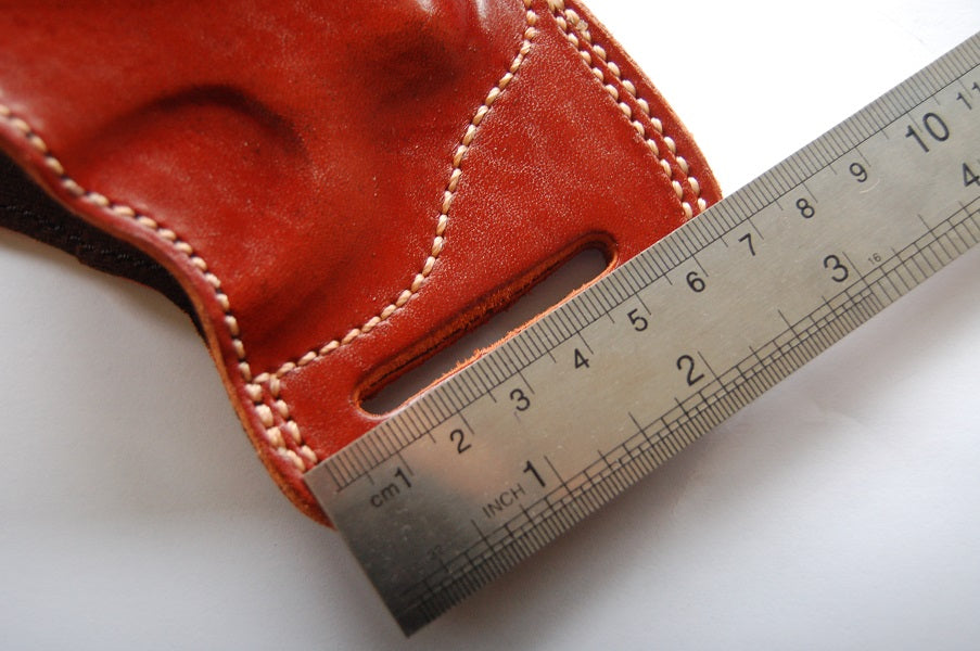 Handcrafted Leather Belt Slide Holster For Charter Arms Pitbull 40,45Acp Revolver