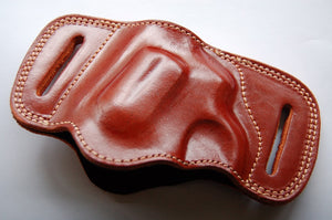 Handcrafted Leather Belt Slide Holster For Charter Arms Pitbull 40,45Acp Revolver