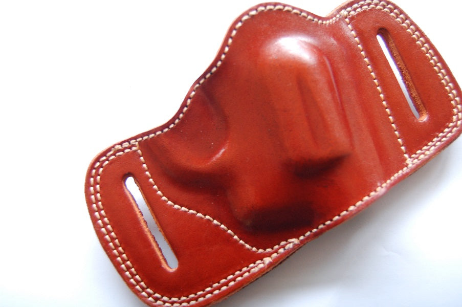 Handcrafted Leather Belt Slide Holster For Charter Arms Pitbull 40,45Acp Revolver