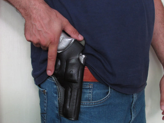 Cal38 | Leather Cross Draw Holster For Smith and Wesson 686 4 inch Barrel
