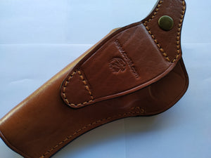  Cal38 | Leather Cross Draw Holster For Smith and Wesson 686 4 inch Barrel