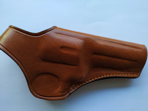  Cal38 | Leather Cross Draw Holster For Smith and Wesson 686 4 inch Barrel