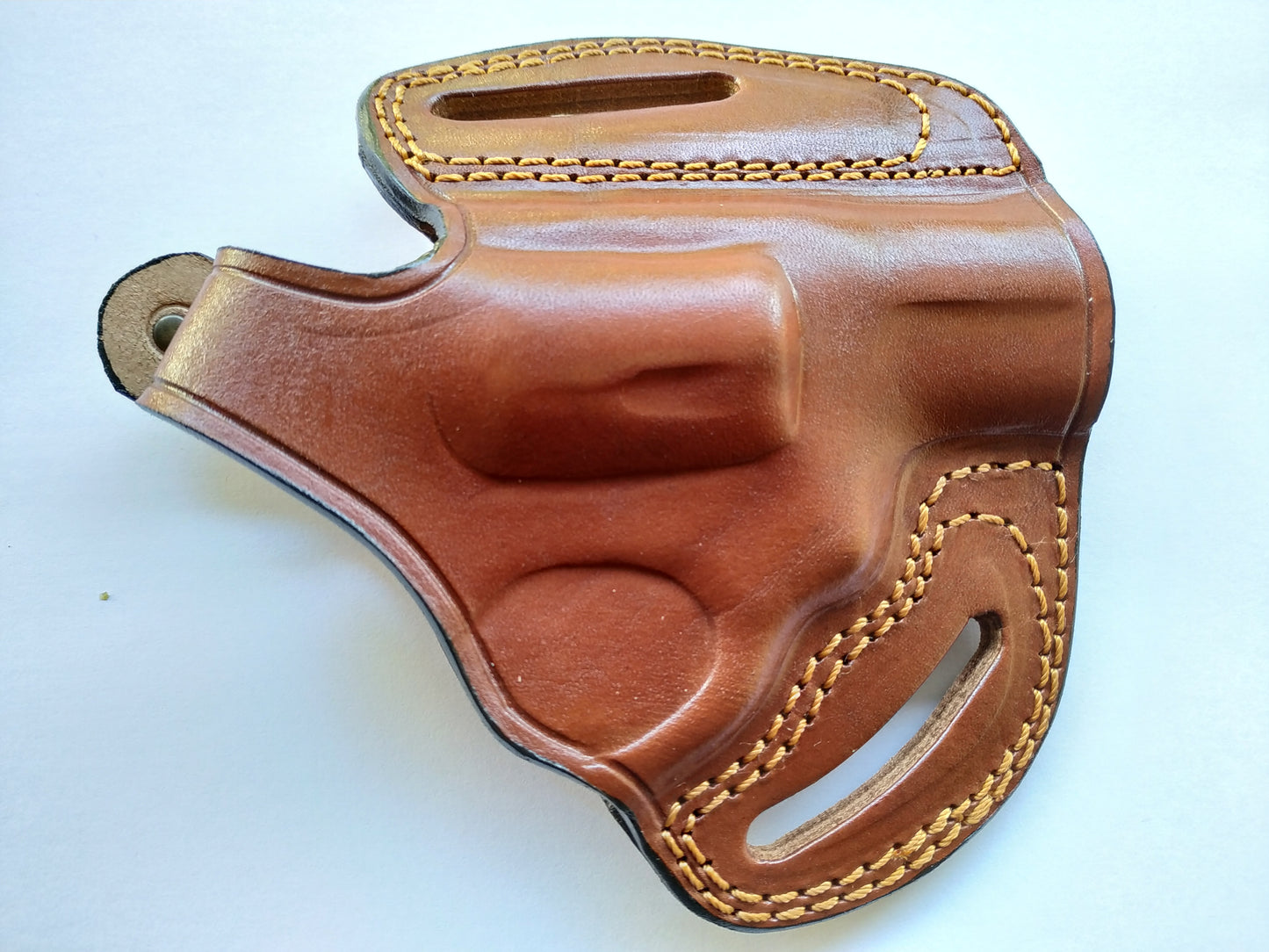 Leather Belt owb Holster For Smith and Wesson Model 36 38 special (R.H)
