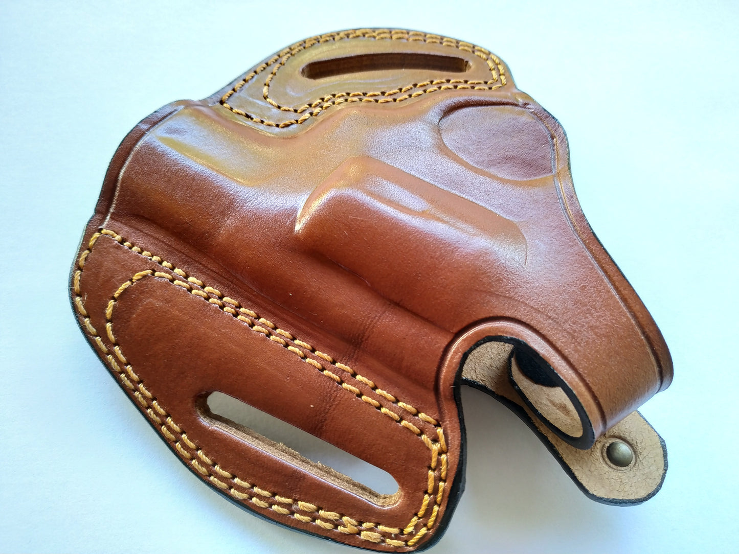 Leather Belt owb Holster For Smith and Wesson Model 36 38 special (R.H)