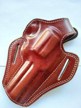 Load image into Gallery viewer, Leather Belt owb Holster For Smith and  Wesson 686 4 inch barrel