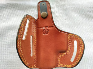  Cal38 | Leather Belt owb Holster for Glock 42