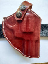Load image into Gallery viewer, Cal38 | Leather Two Position Belt Holster For Smith and Wesson 686 Snub Nose 