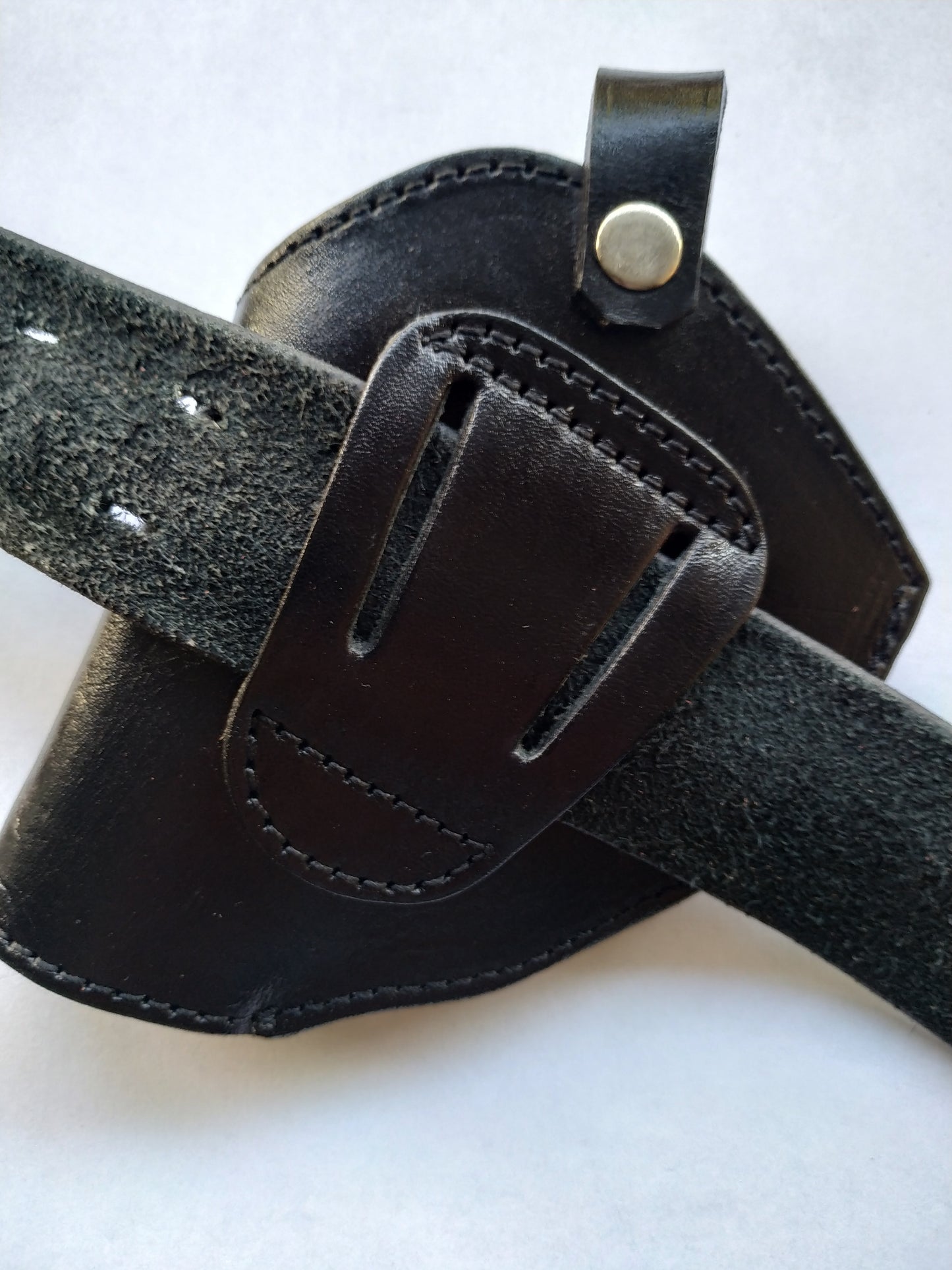 Cal38 | Leather Two Position Belt Holster For Smith and Wesson 686 Snub Nose 
