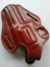 Load image into Gallery viewer, Cal38 Leather | 357 Magnum Revolver 4 inch Barrel Leather Belt OWB Holster