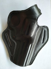 Load image into Gallery viewer, Cal38 Leather | 357 Magnum Revolver 4 inch Barrel Leather Belt OWB Holster