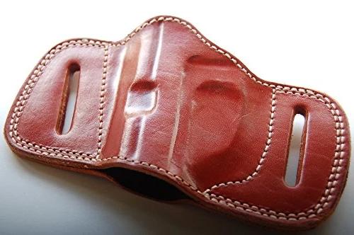 Cal38 | Leather Belt Slide Holster for Bersa Thunder 380 CC 