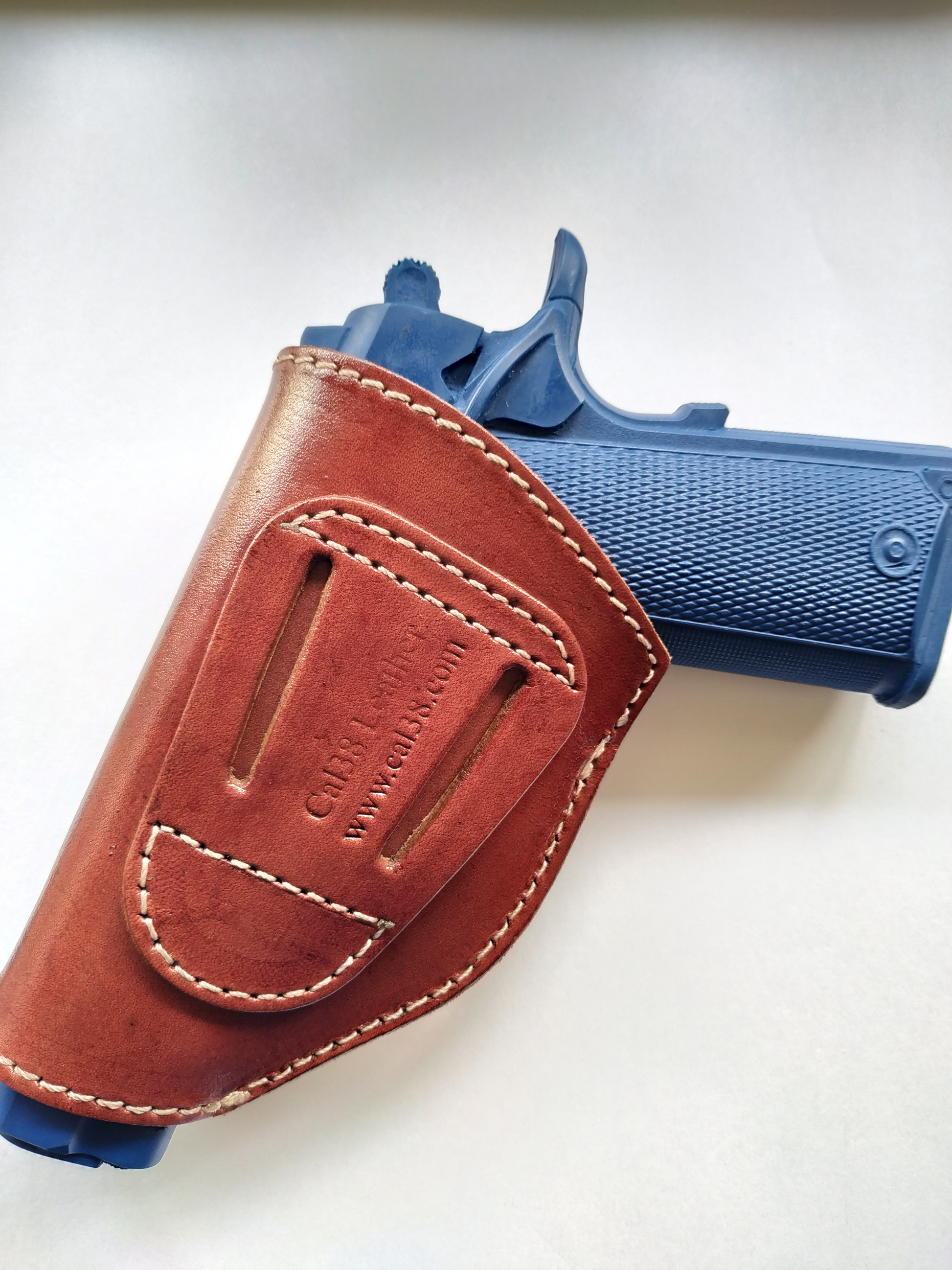 Cal38 IWB Leather Holster For Browning 1911-380 Black Label 