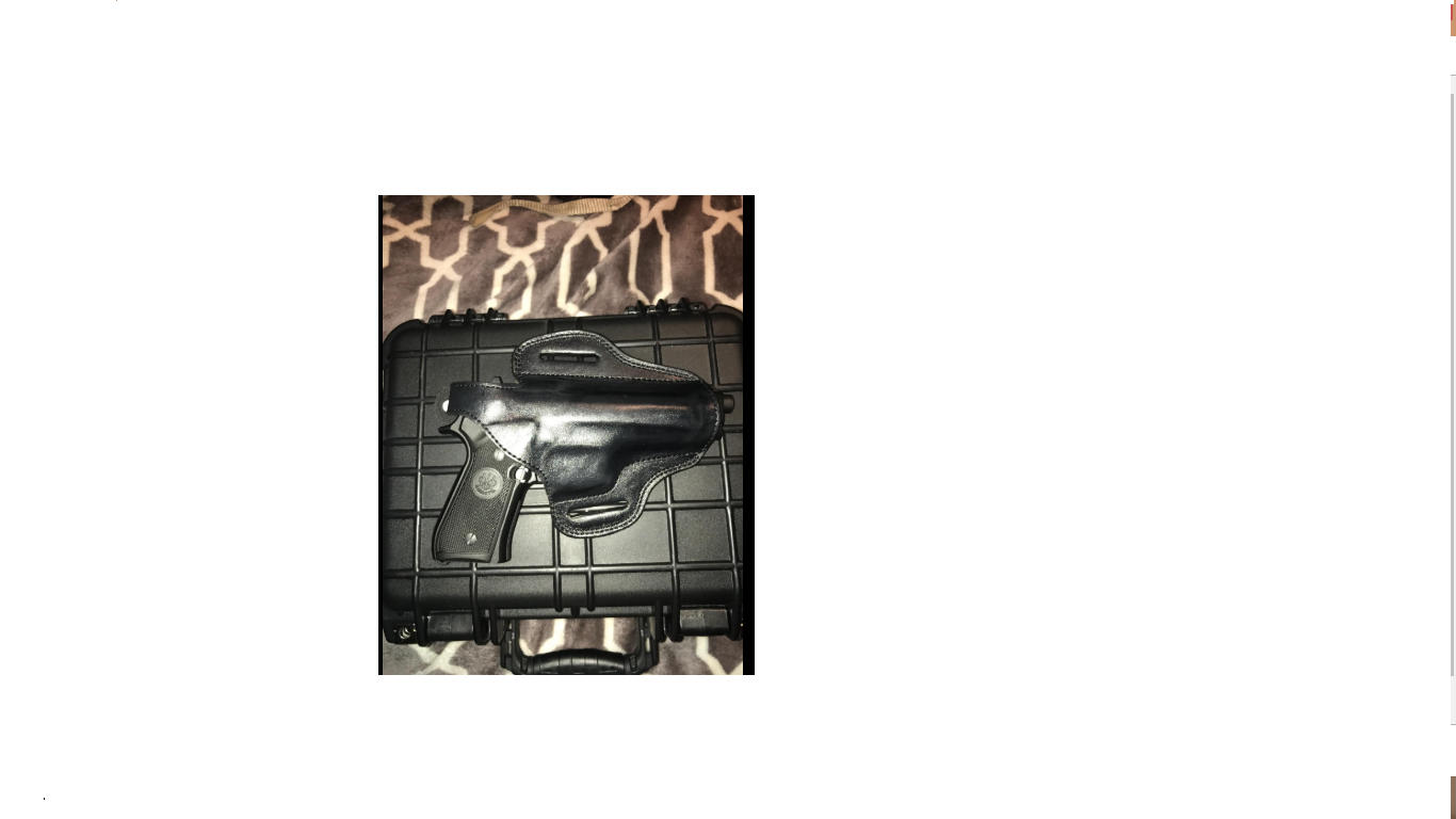 Cal38 Leather Belt owb Holster For Beretta M9