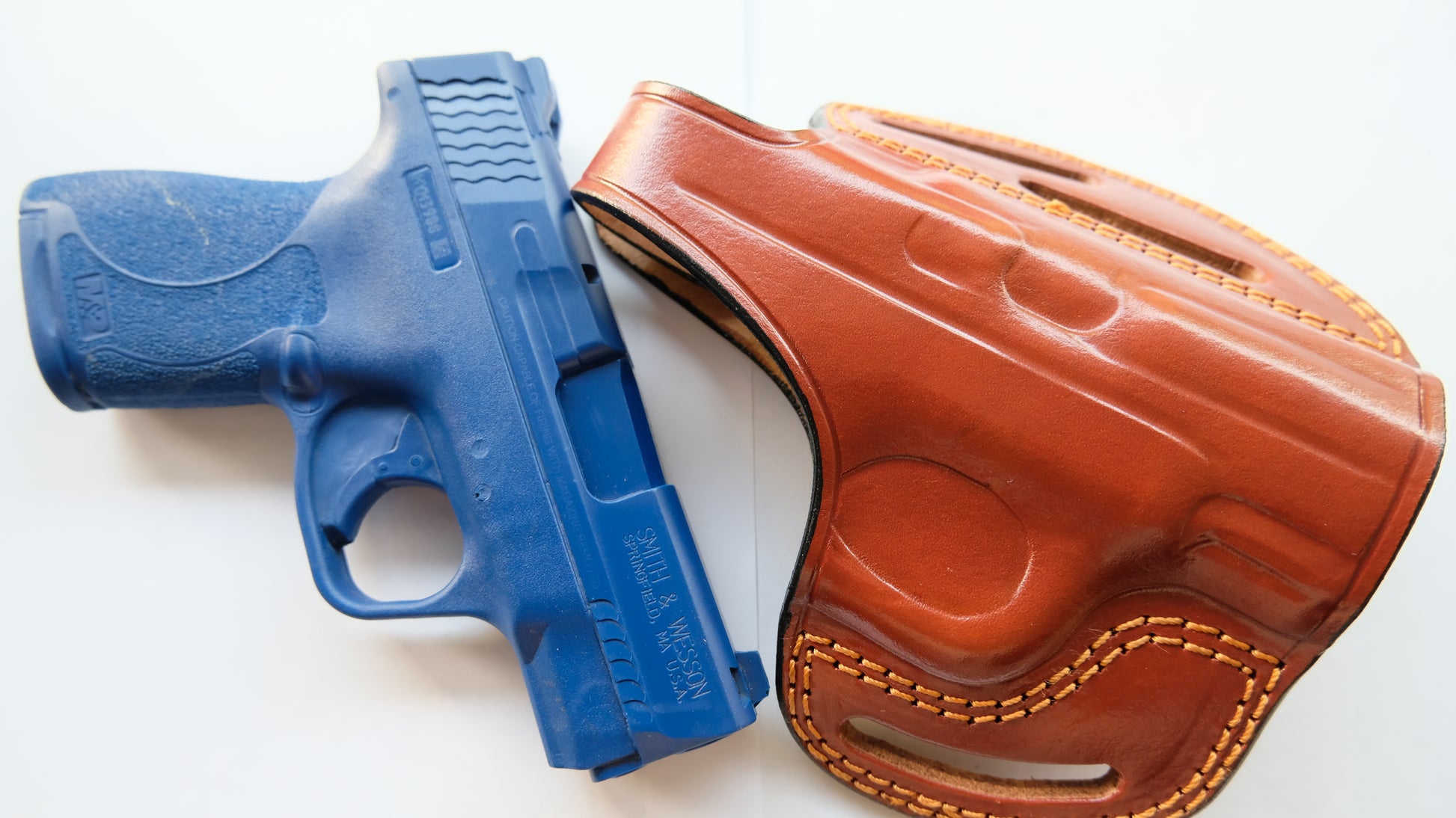 Cal38 Leather Belt Holster For Smith Wesson M&P9 Shield