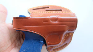 Cal38 Leather owb belt Holster for Smith and Wesson M&P9 Shield (R.H)