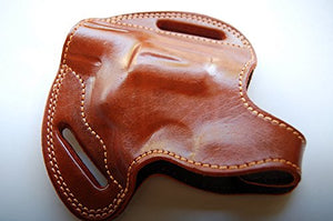 Handcrafted Leather Belt Holster for Ruger SP101 Standard .357 Magnum Revolver